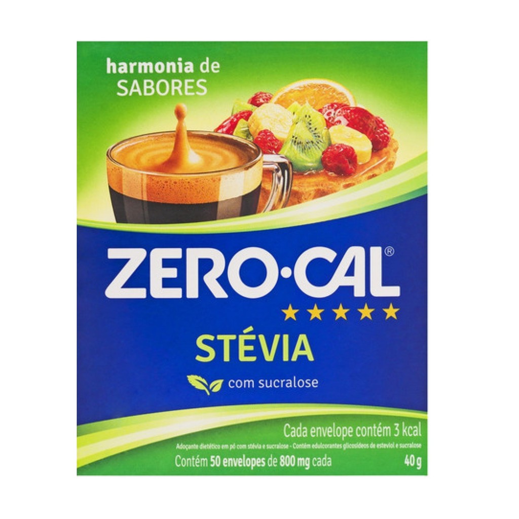 Kit Adoçante Em Pó Stevia Zero Cal - 150 Sachet