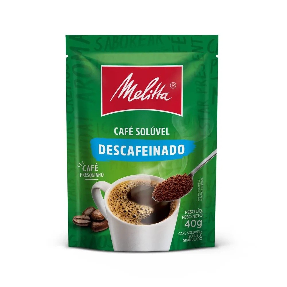Kit 03 Café Solúvel Descafeinado Sachet 40g cada Melitta
