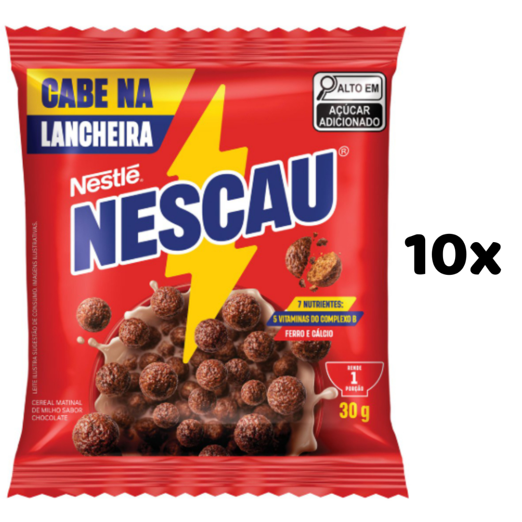 Kit 10 Sachet Nescau Cereal Matinal 30g - Cabe Na Lancheira