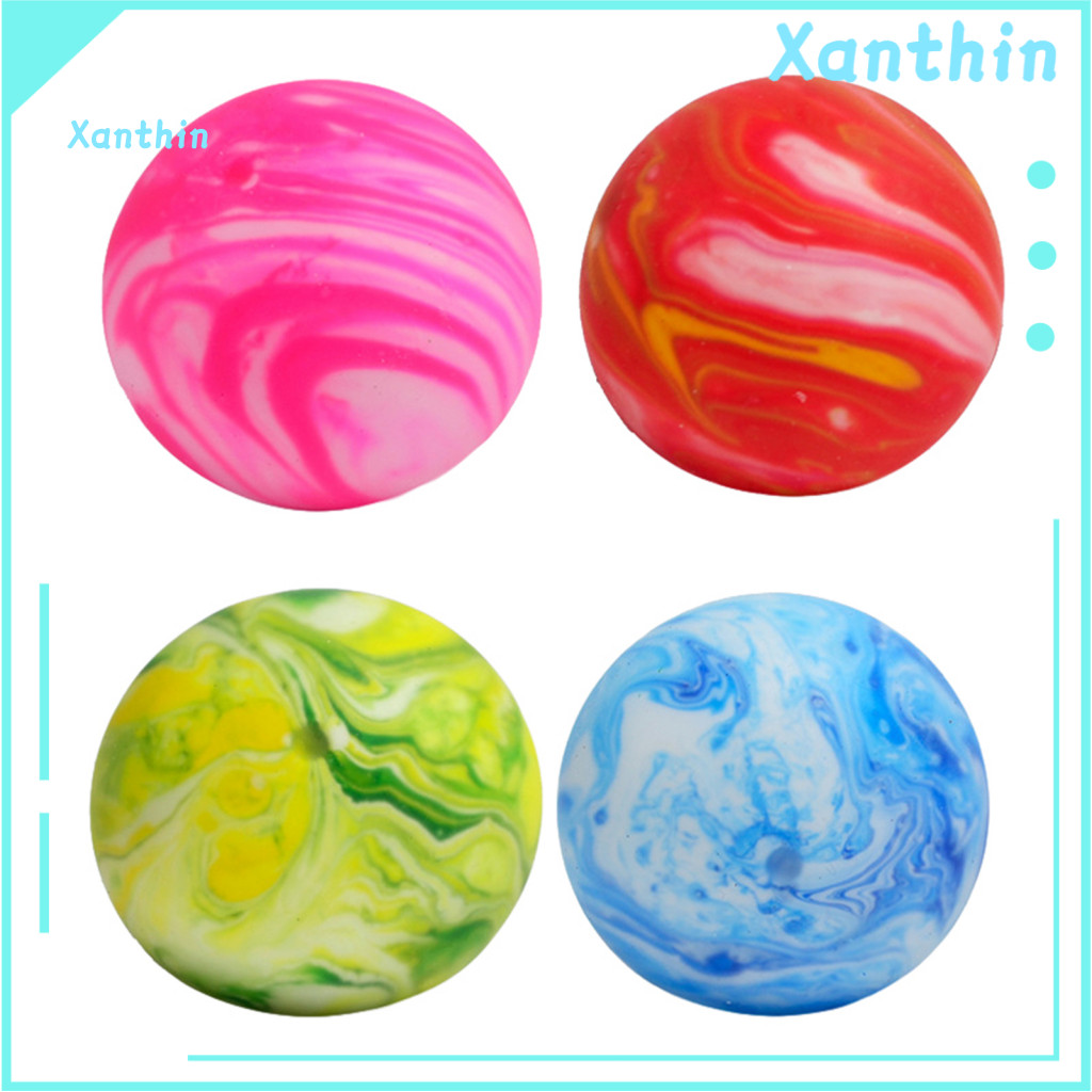 Relaxation Hand Toy Durable Stress Ball Rainbow Dough Squeeze Soft Tpr Relief Fidget for Kids Adults Colorful Portable D