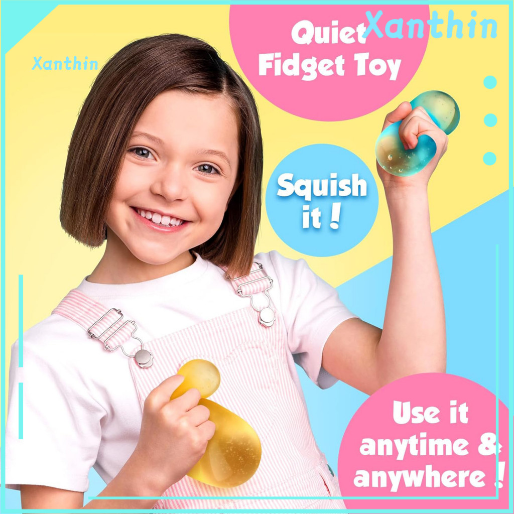 Stress Cube Toy Anxiety Relief 3pcs Fidget Set – Soft Squeeze Balls for Kids Teens Adults Decompression Focus for Rela