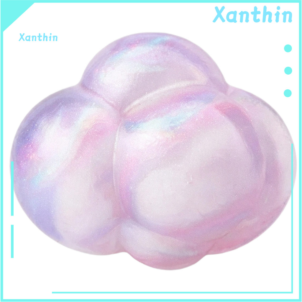 Hand Therapy Balls Soft Mini Cloud Stress Relief Toy – Squeezable Fidget Ball for Kids Teens Adults Portable Anxiety R
