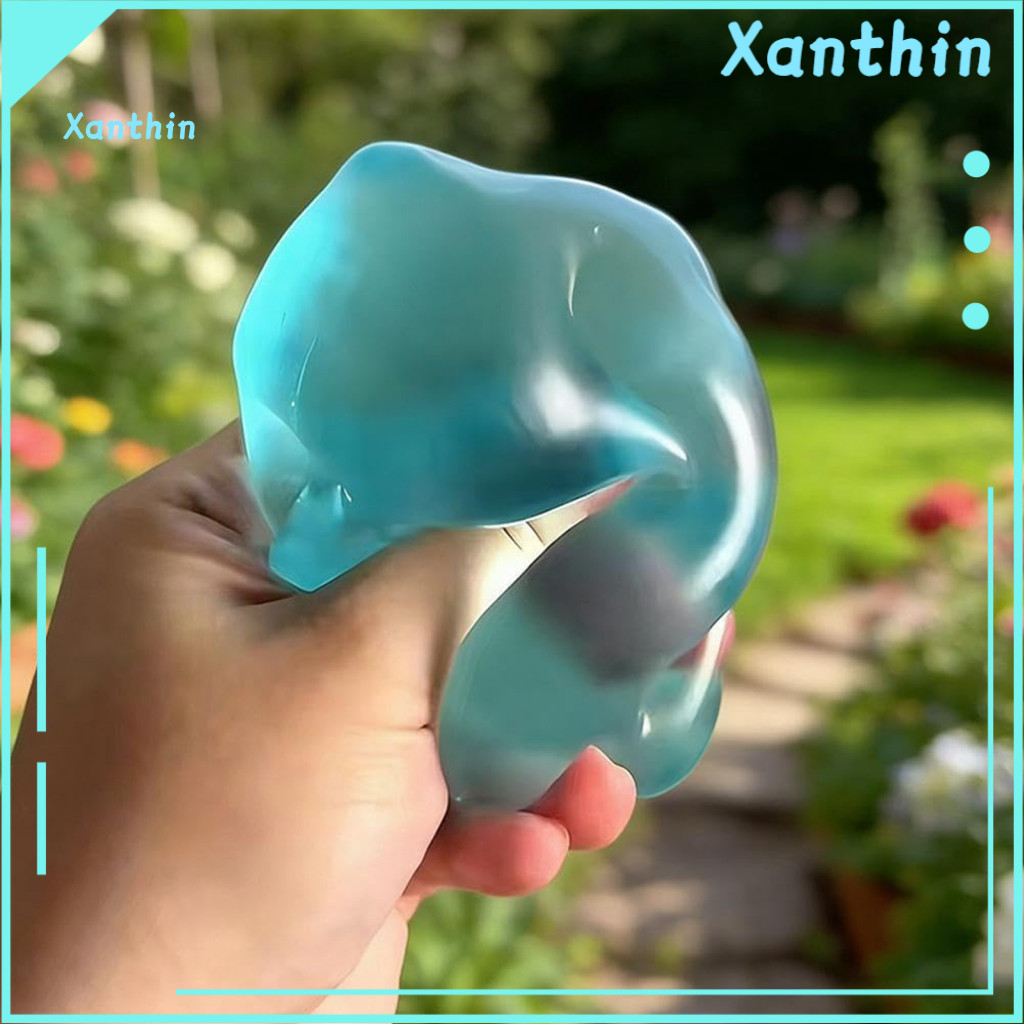 Stress Relief Toy Ball 6pcs Coconut Oil Balls Diy Moldable Fidget Toys Slow Stretchy Transparent Anxiety for Kids Adults