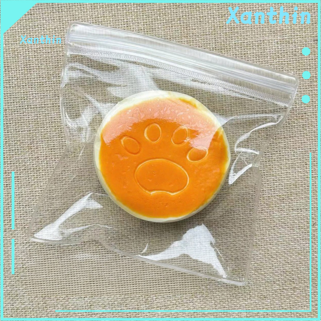 Stress Relief Cake Toy Shaped Ball Cat Paw Fidget – Slow Soft Squishy Anxiety Pinch for Kids Adults Cute Cheese