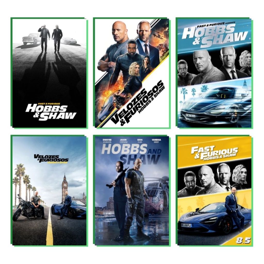Placa Decorativa MDF Velozes & Furiosos: Hobbs & Shaw (2019) - Quadro Parede & Decoração (14x20 ou 20x28)