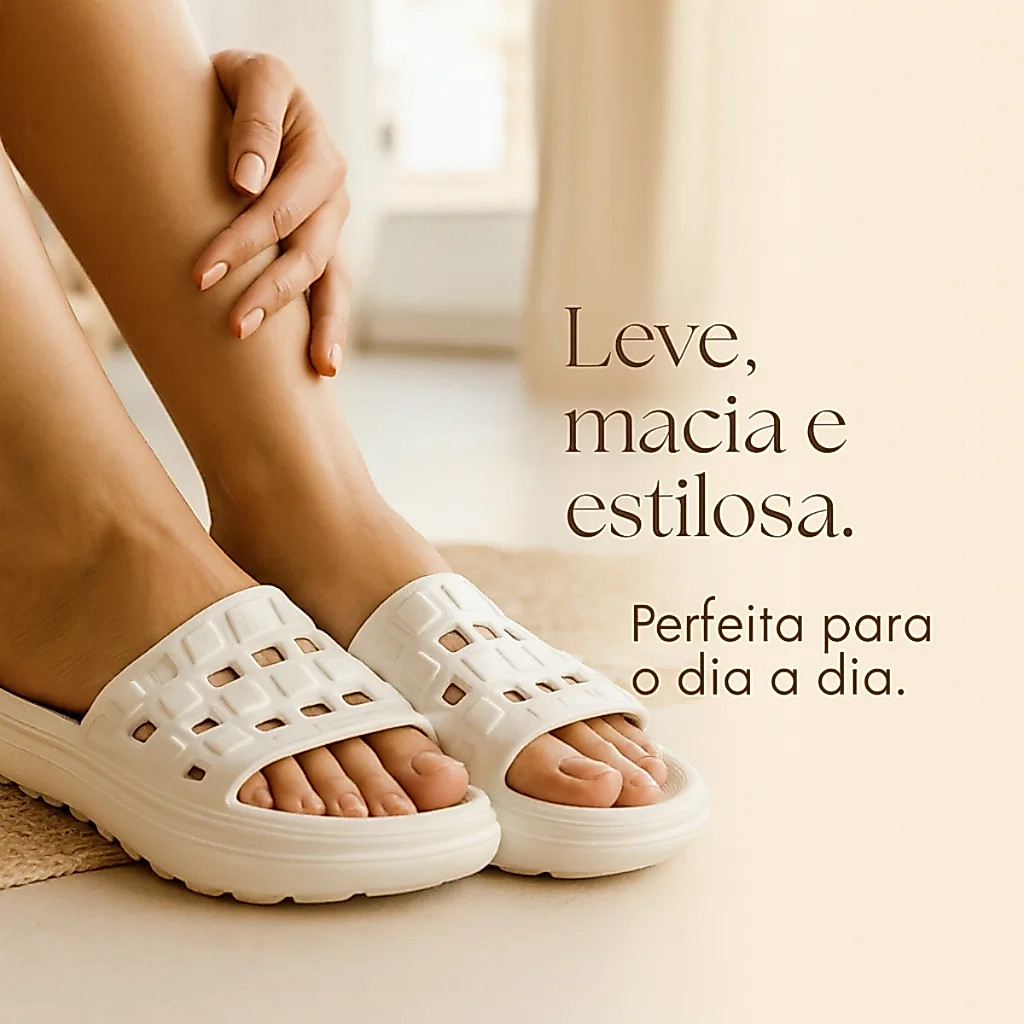 Chinelo Slide Feminino 34 ao 39 Confortável Macio Ortopédico Dia a Dia Urbano Promoção