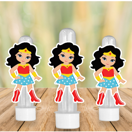 Apliques  MULHER MARAVILHA 6x4cm – Lembrancinha e Decoração  Festa - SORTIDOS