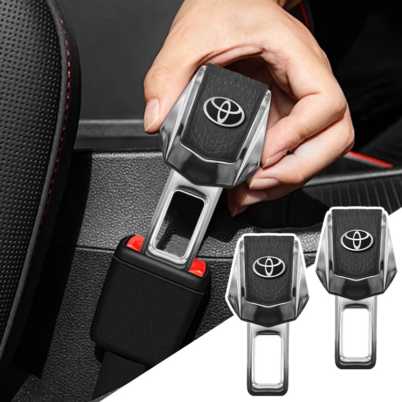 1pcs/2pcs Car Seatbelt Lock Buckle Car Safety Belt Warning Stopper Latch for Toyota Corolla Yaris Aygo Prius RAV4 Camry