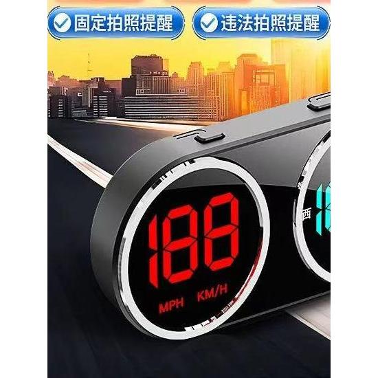 [Spot Goods] 2025New electronic speed measuring car with dazzling colors HUD On-board display driver safety warning devi