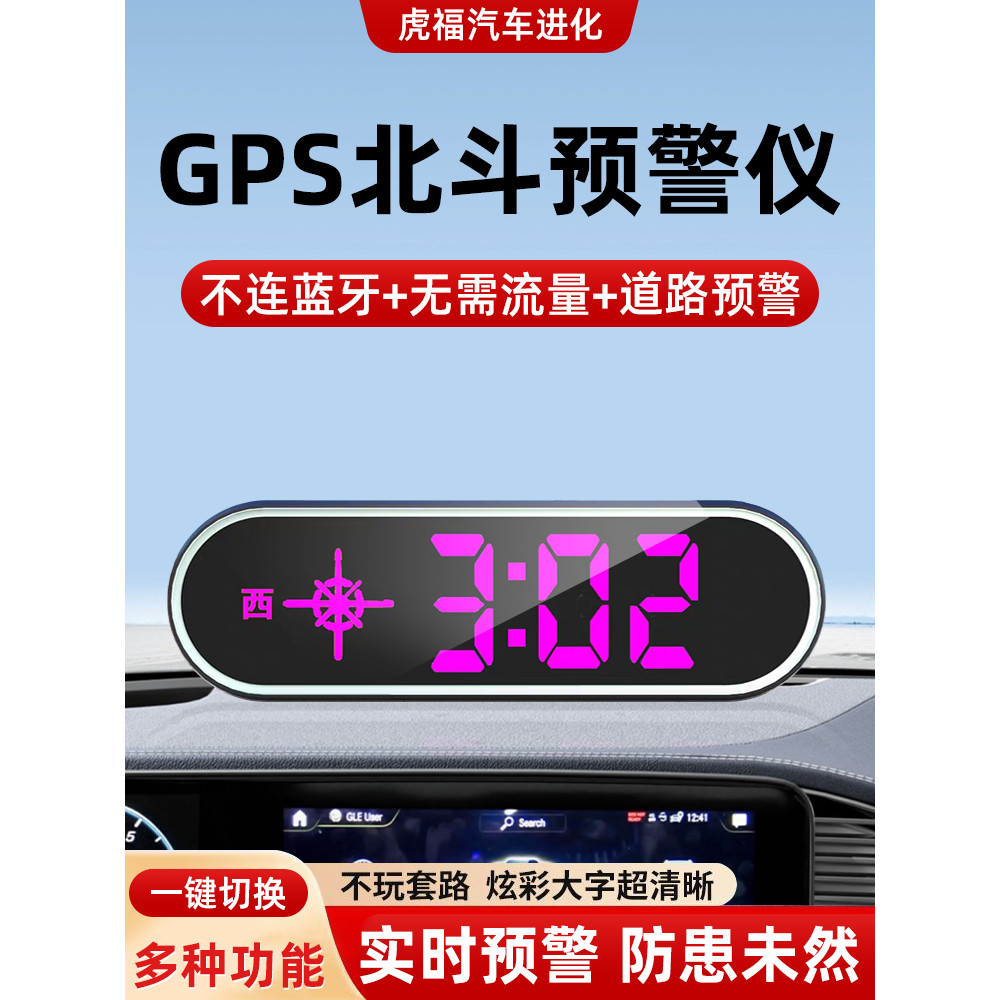 [Recommended] 2026New electronic radar speed detector GPS Driving safety warning instrument head-up display for vehicles