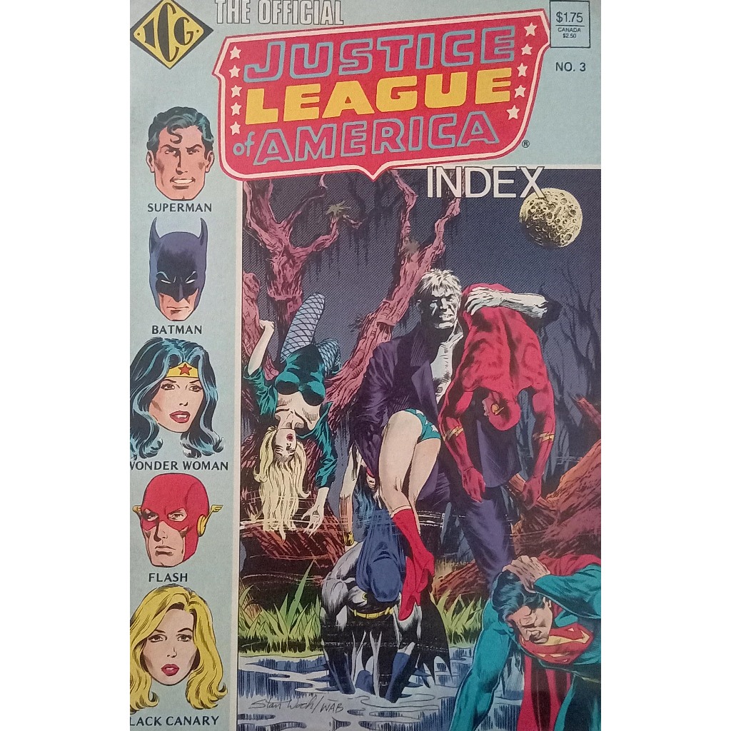 Hq DC Justice League of America INDEX 3  - Vintage - Importada 1986