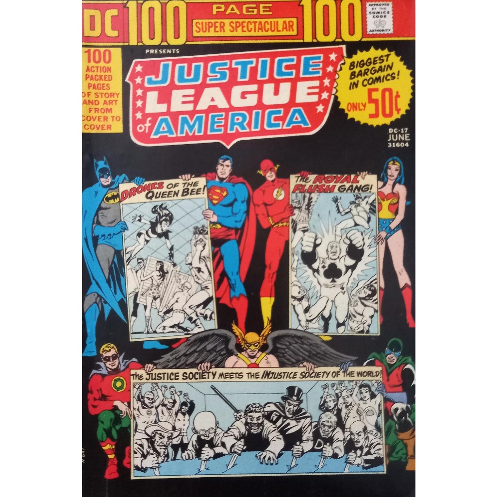 HQ DC 100 Page super Espectacular 1 - Justice League of America - Vintage - Importada - 1973