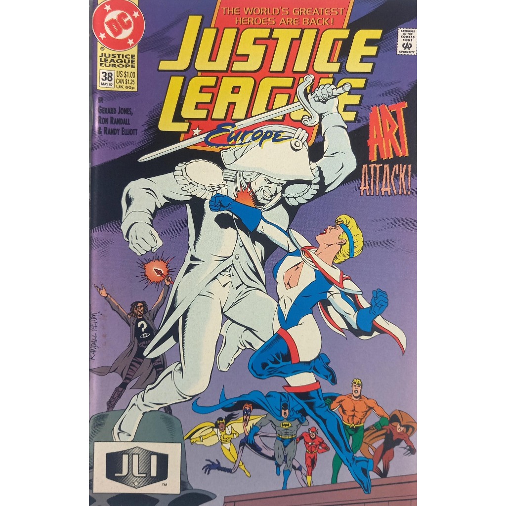 Hq DC Justice League Europe 38 - Vintage - Importada - 1992