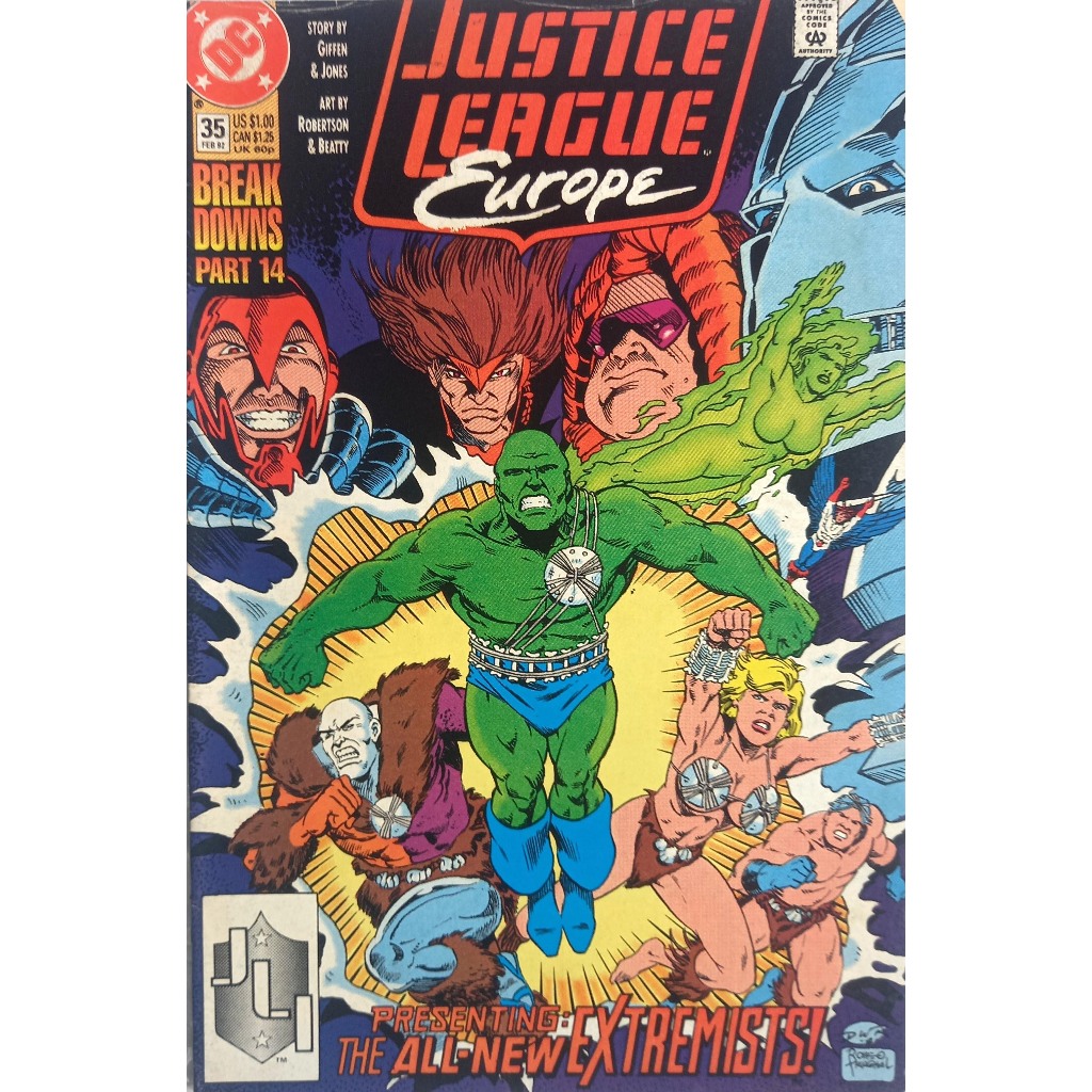 Hq DC Justice League Europe 35 - Vintage - Importada - 1992