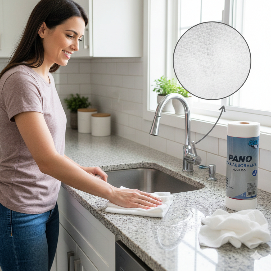Rolo Pano Ultra Absorvente Resistente Multiuso Uso Domestico Limpeza Eficiente