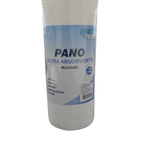 ❓✅Rolo Pano Ultra Absorvente Multiuso Limpeza Cozinha Banheiro 100 Folhas Durável