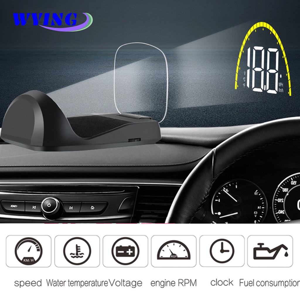 WYING Chegada C700 C700S OBD2 Carro HUD OBD II HD Head-Up Velocidade Display Tensão Temperatura Da Água Excesso De RPM A