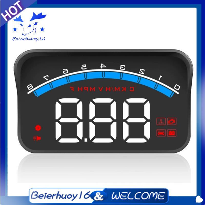 HUD Head Up Display OBD2 Velocímetro Digital Para Carro Monitor De Temperatura Da Água Acessórios Projetor