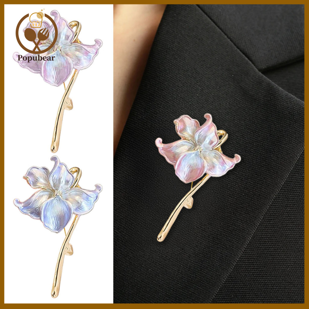 Sweaters Brooch Vintage Floral Pin Retro Style Lapel Badge for Collars Hats Bags Coats Scarves – Elegant Outfit Access