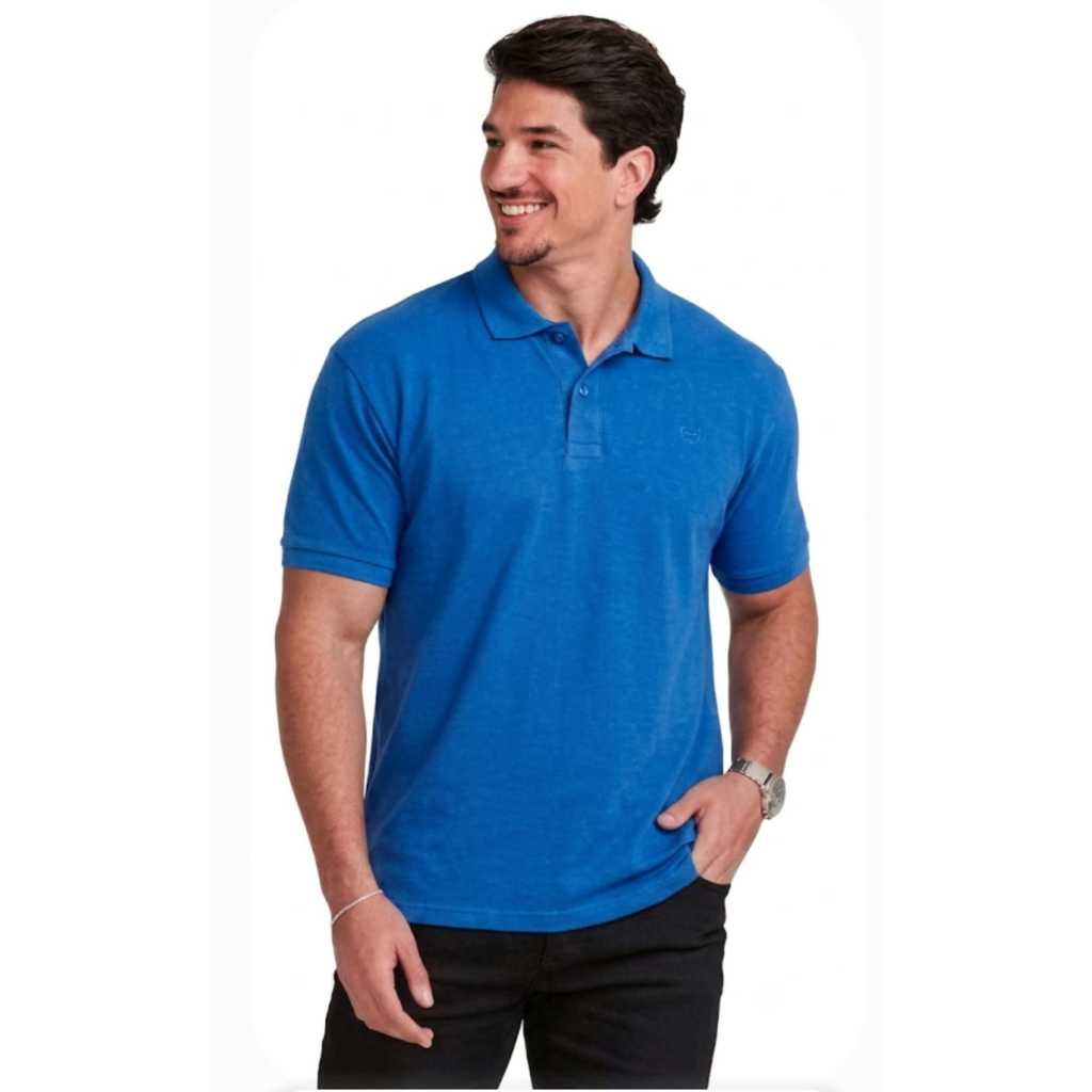 Camisa Polo Masculina Básica Pique P ao GG Confortável Premium não Desbota