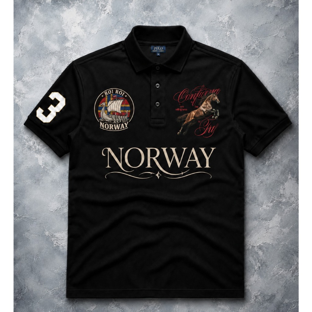 Camiseta Polo Piquet Manga Curta Polo Club Old Money