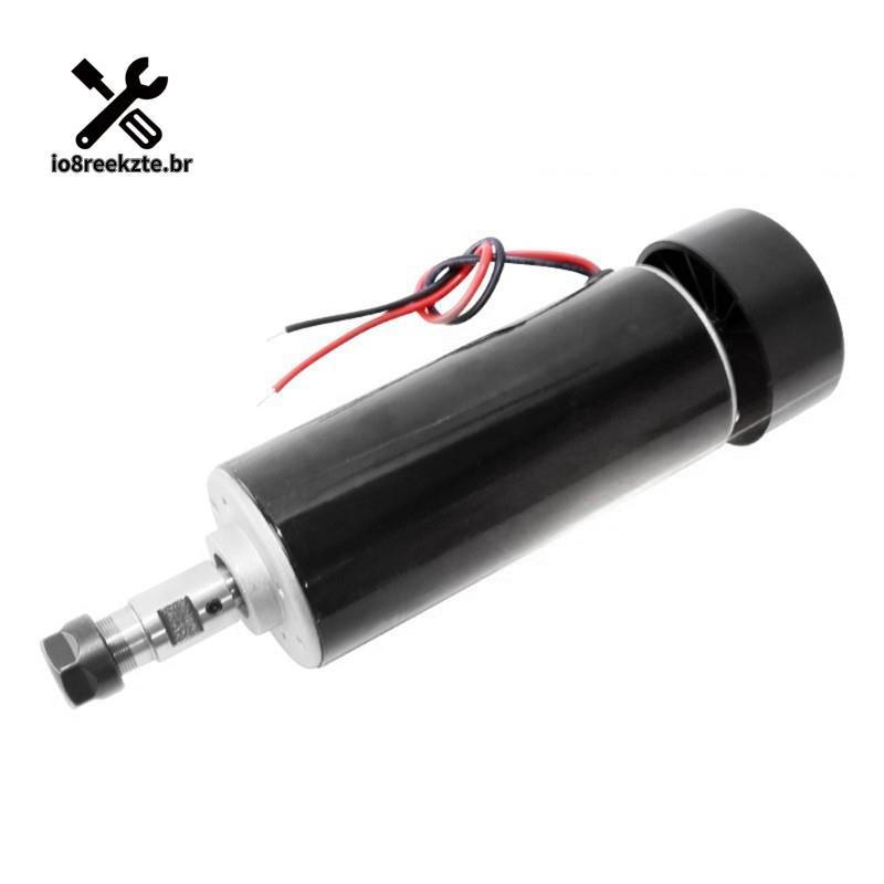 Eixo CNC De Motor DC Alto ER16 500W 12000 RPM Para Aplicações De Marcenaria E Perfuração