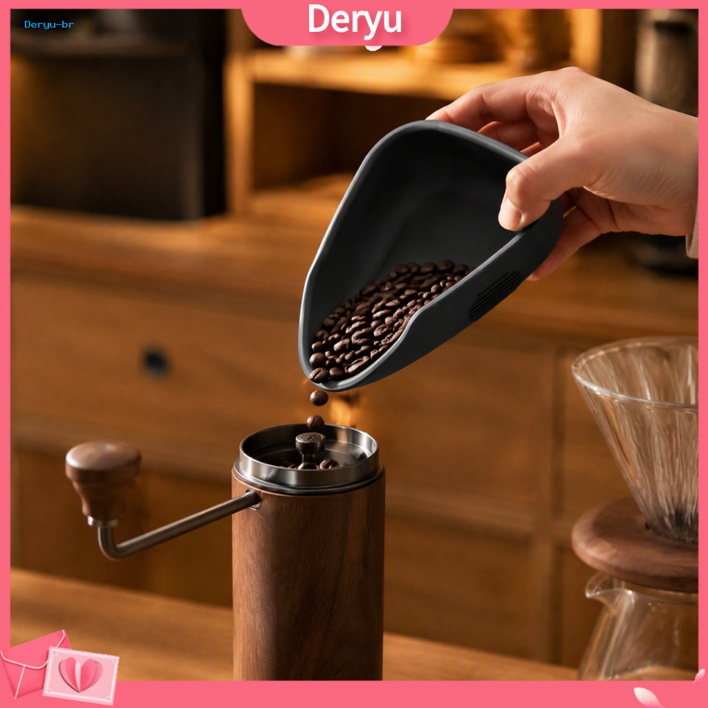 Coffee Bean Weighing Cup Brewing Accessories Silicone Dosing Tray – Flexible Non-stick Anti-static Container with Beve
