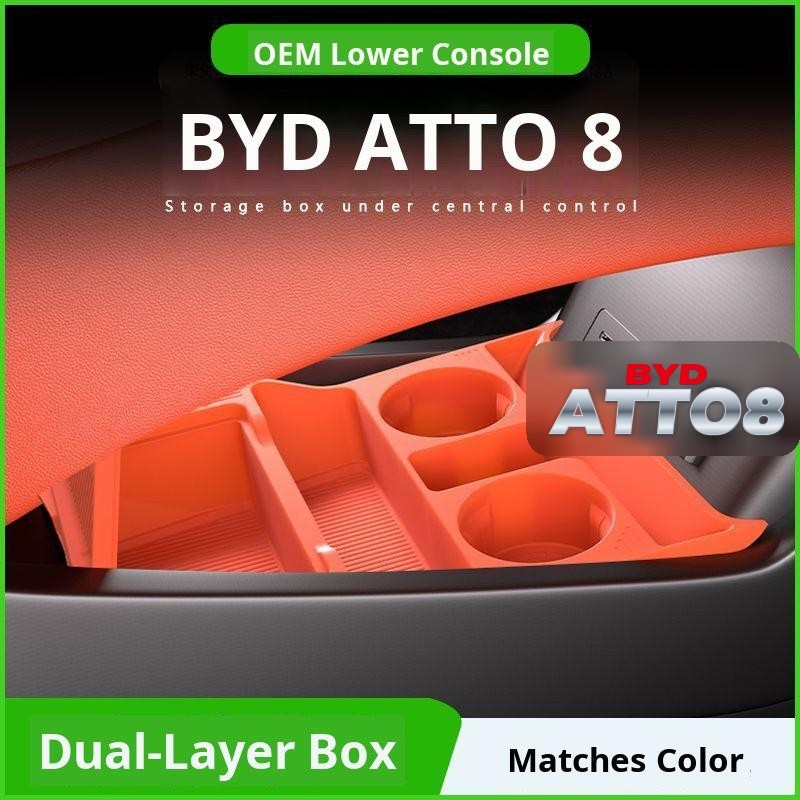 BYD ATTO 8 Center Console Storage Box Armrest Lower Tray DM EV Interior Accessories