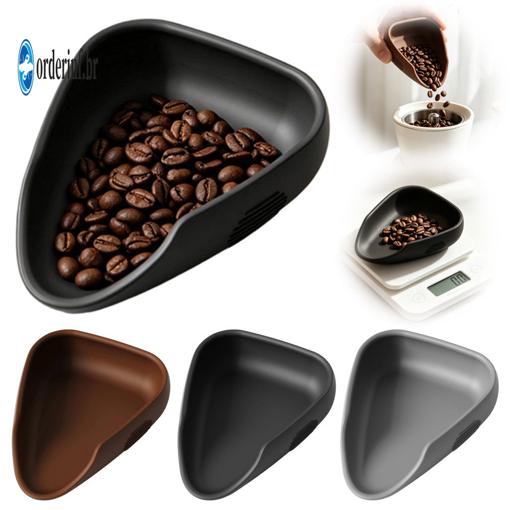 Granular Food Measuring Cup Coffee Bean Weighing Silicone Dosing Tray – Flexible Non-stick Anti-static Container with