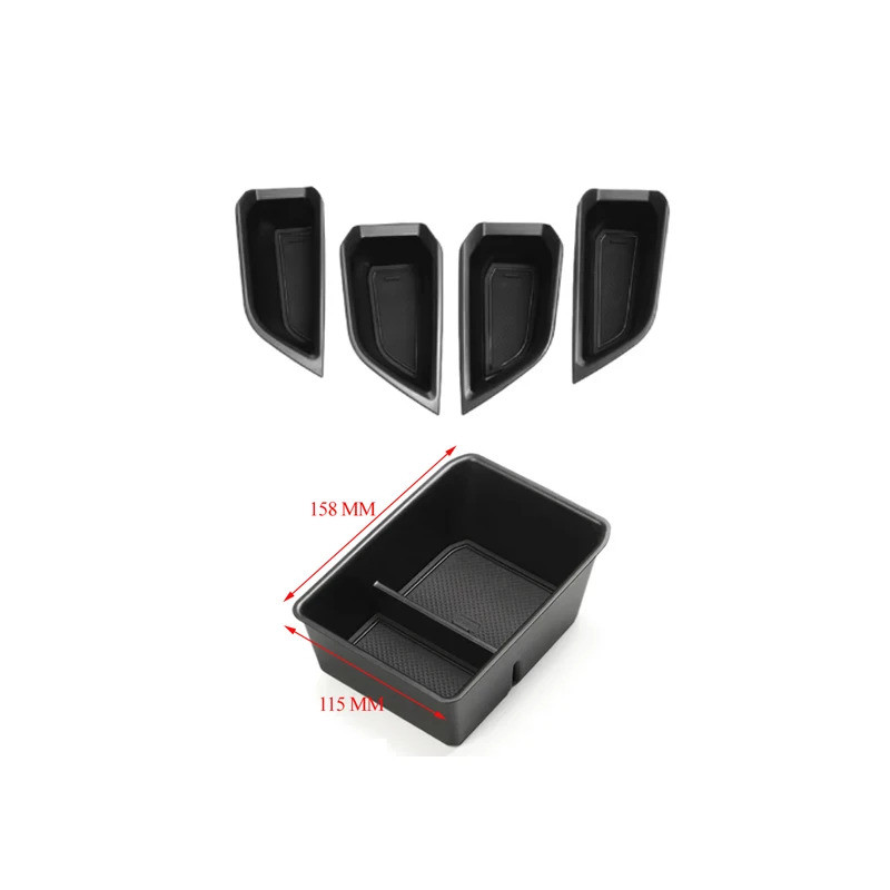 For Audi Q4 Etron E-Tron 2022-2024 Car central armrest door storage box sorting container tray car Accessories