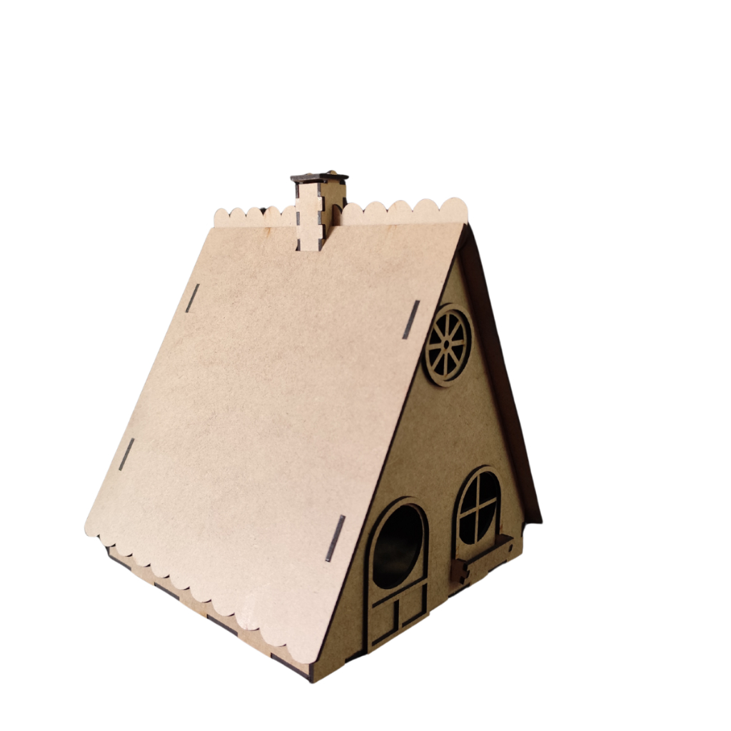 Casa Passaro Mdf Para O Conforto Dos Seus Passarinhos Cru