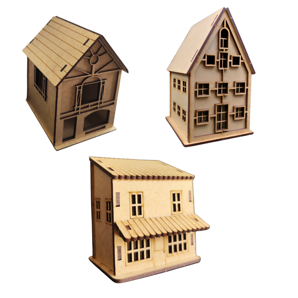 Casinhas Decorativas Em Mdf Cru Para Pintura Criativa Cru
