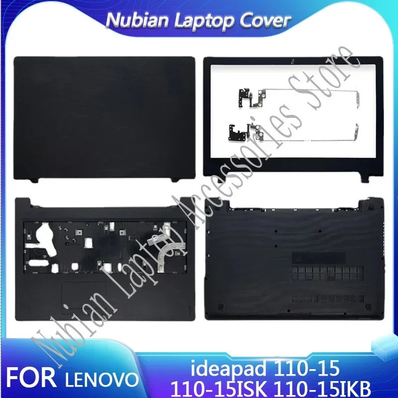 Novo Para Lenovo ideapad 110-15 15ISK 15IKB LCD Capa Traseira/Moldura Frontal/Apoio As Mãos/Caixa Inferior/Dobradiças Su