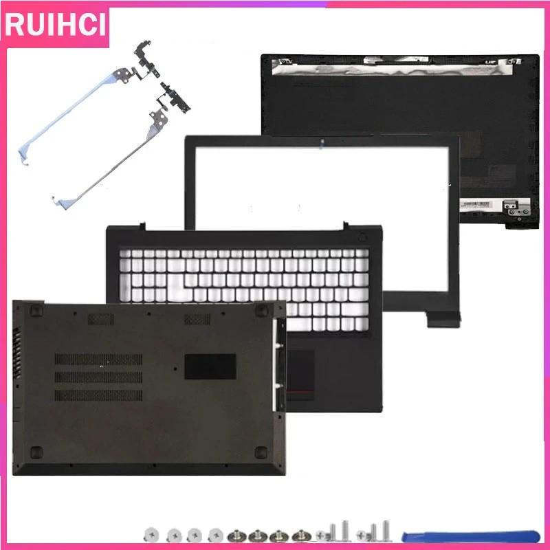 Novo Para LENOVO V110-15 15ISK Caso Do Portátil LCD Capa Traseira/Moldura Frontal/Dobradiças/Apoio As Mãos/Caixa Inferio