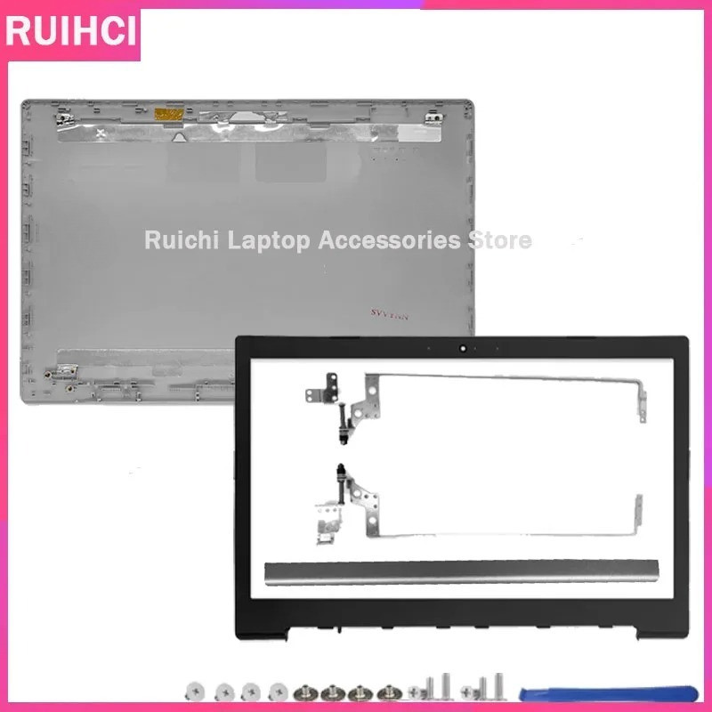 Capa Repalce Para LENOVO IdeaPad 330-15 15IKB 15ISK 15IGM Lcd Traseira/Moldura Frontal/De Dobradiças/Prata
