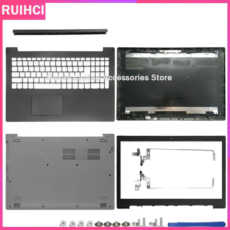 Para Lenovo IdeaPad 320-15 15IKB 15ISK 15ABR Lcd Capa Traseira/Moldura Frontal/Apoio As Mãos/Caixa Inferior/Dobradiças