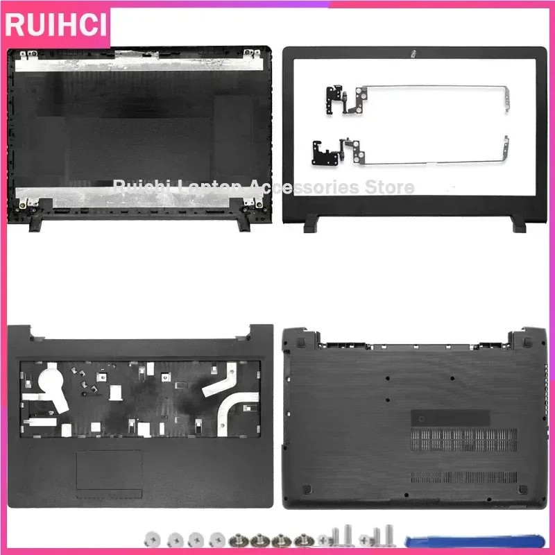 Para Lenovo ideapad 110-15 15ISK 15IKB Novo Portátil LCD Capa Traseira/Moldura Frontal/Dobradiças/Apoio As Mãos/Inferior