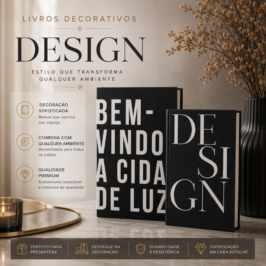 Kit  3pcs  Caixa Desvorativa Livro Falso Fake Porta Objetos Joias Enfeite Decorativo Decoração