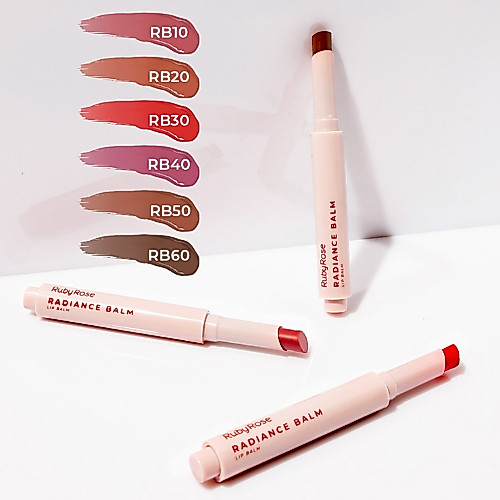 Lip Balm Labial Radiance Balm HB-L6501 Linha Rosa - RUBY ROSE