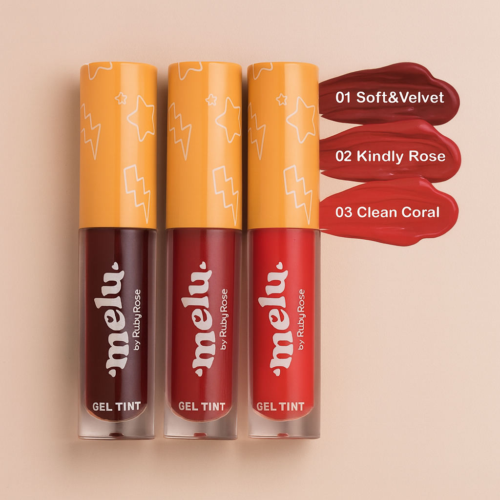 Gel Tint Vegano Melu By Ruby Rose Diversas Cores 2,6ml