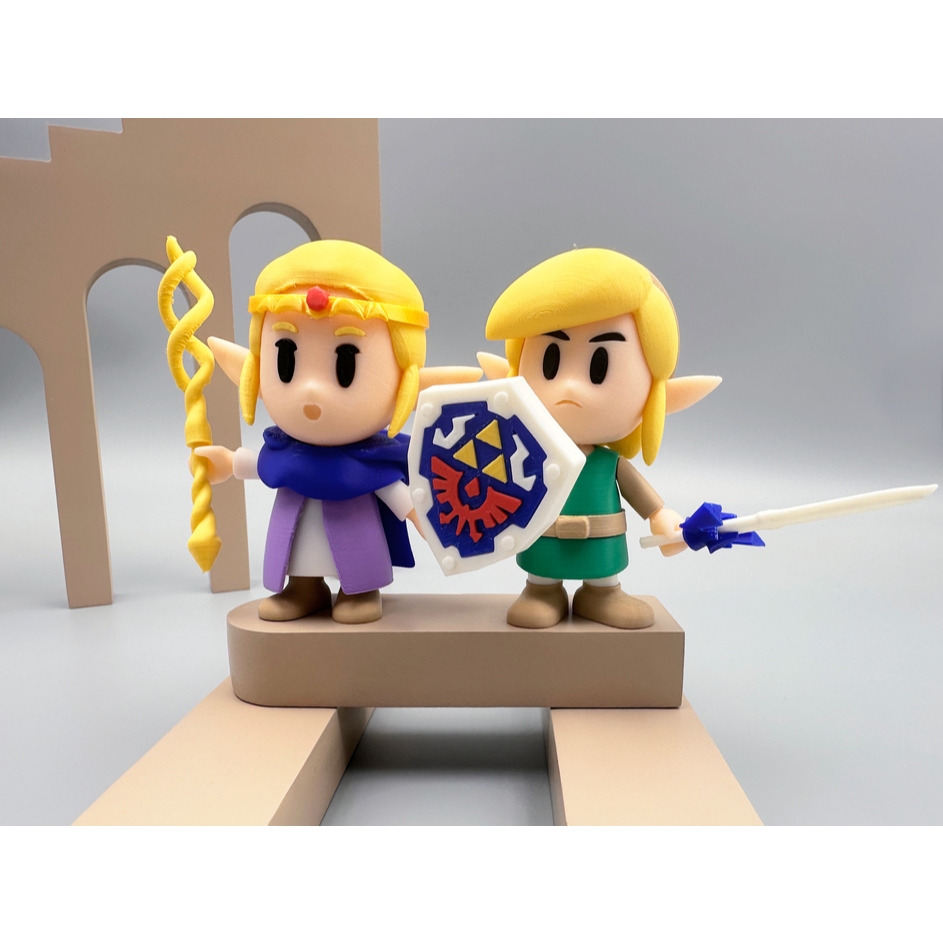 Bonecos Zelda  – Link / Zelda / Versão Estilo Link’s Awakening