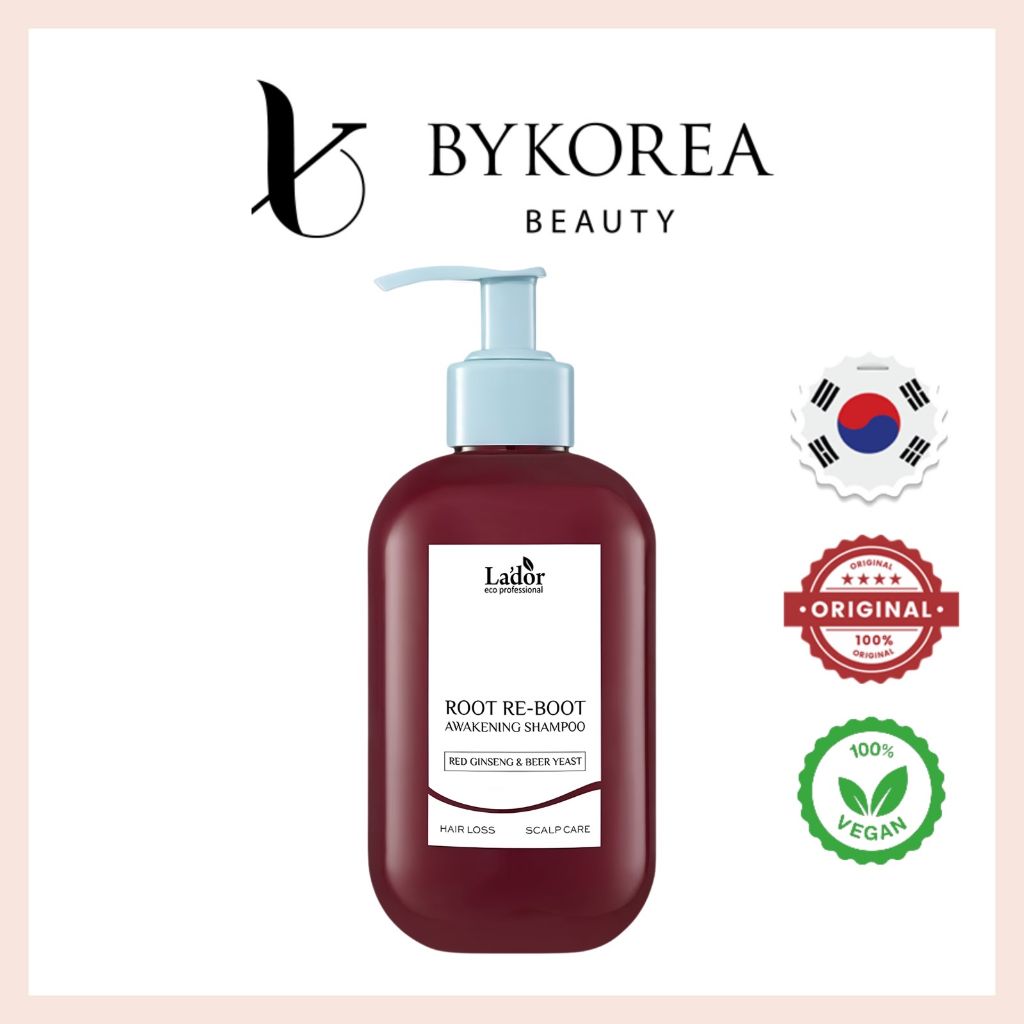 Lador Root Re-boot Awakening Shampoo Red Ginseng & Beer Yeast 350ml
