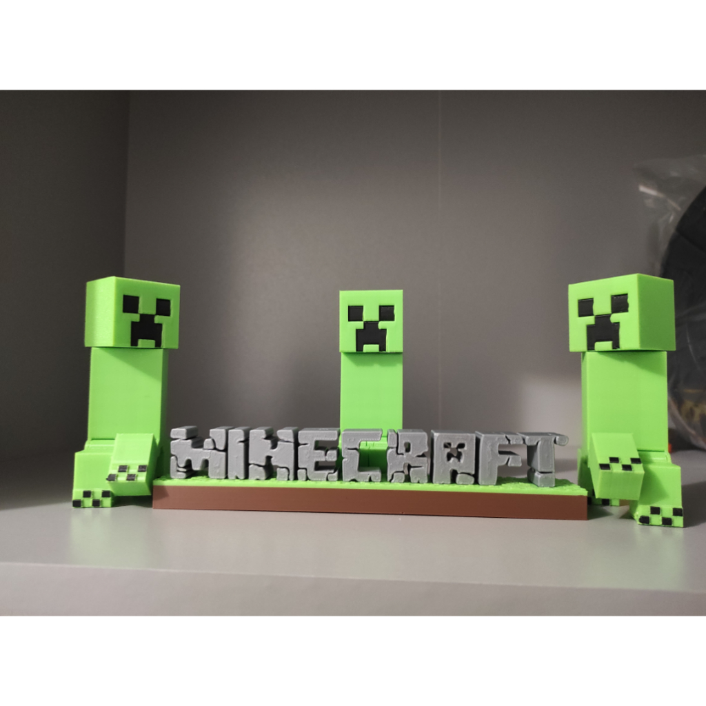 Kit 3 Creeper Articulados Decorativo Enfeite - Impressão 3D