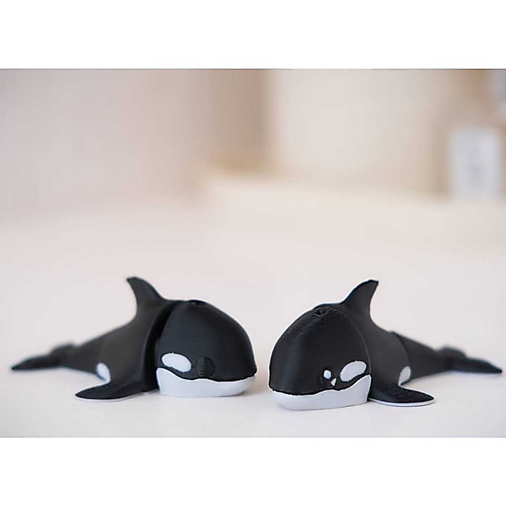 Animal Marinho Articulado Chaveiro Fidget Anti Stress – Baleia – Brinquedo Sensorial Flexível, Decorativo e Relaxante
