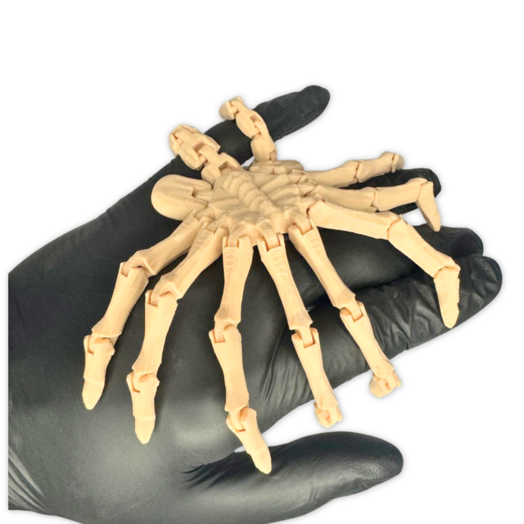 Alien FaceHugger Articulado | Alien Vs Predador | Impressão 3D | Decorativo Criativo