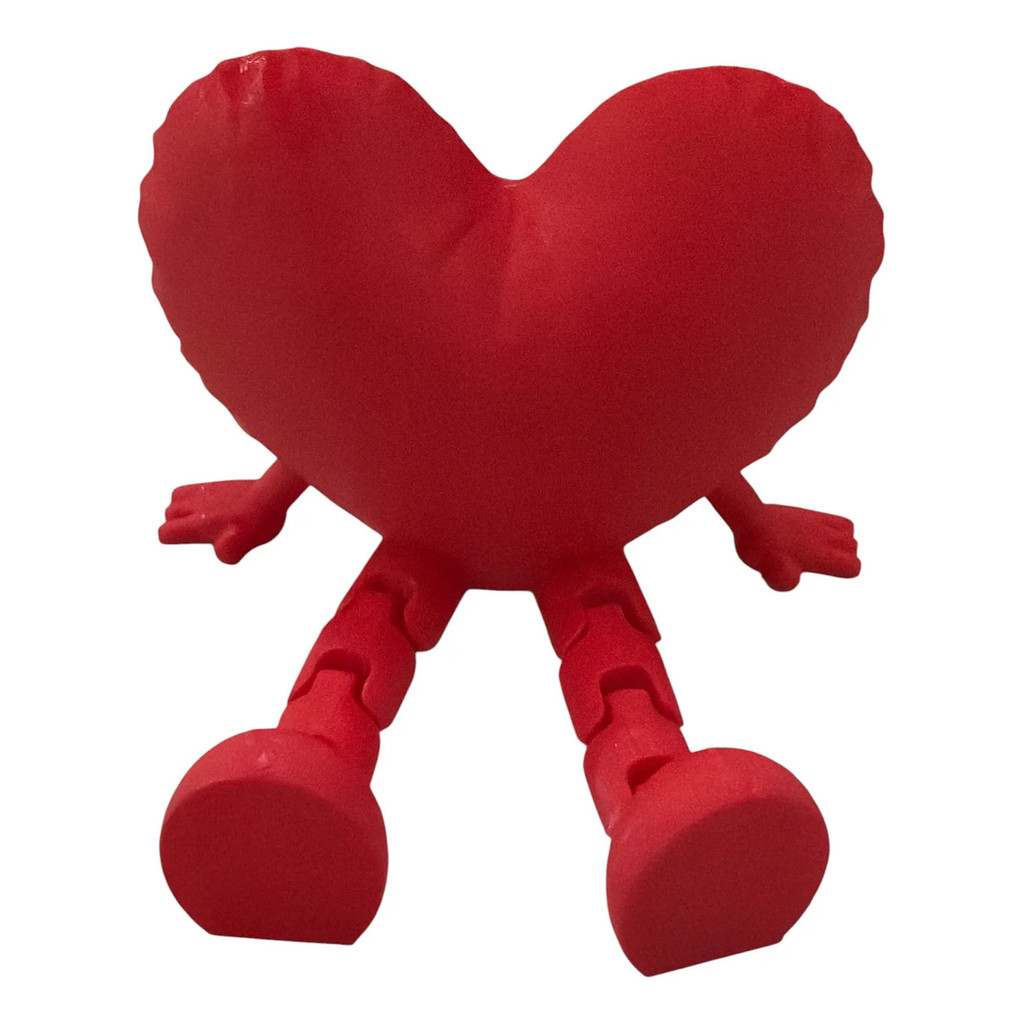 Coração Articulado Decorativo 8cm 3d