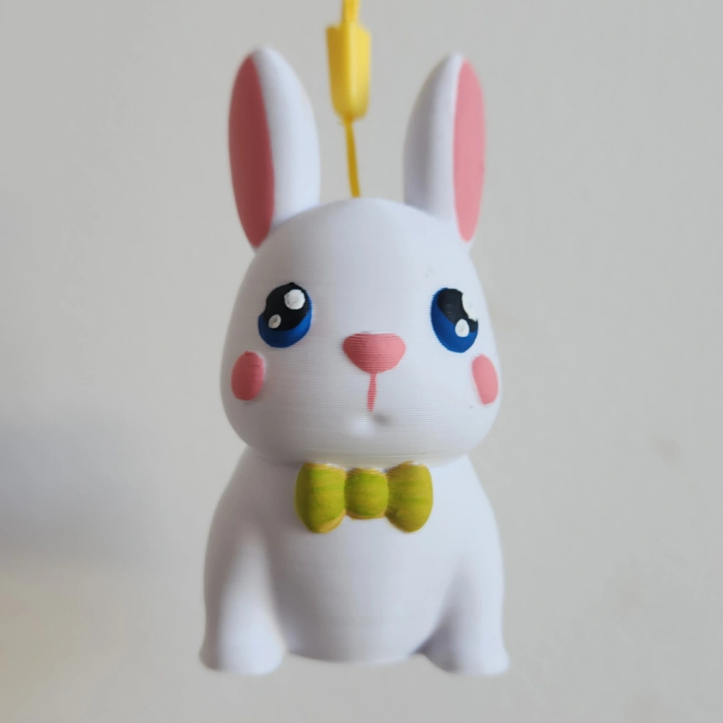 Brinquedo Articulado Coelho Fofinho Bichinho Divertido coelhinho plástico decorativo Páscoa lembrancinha para festas