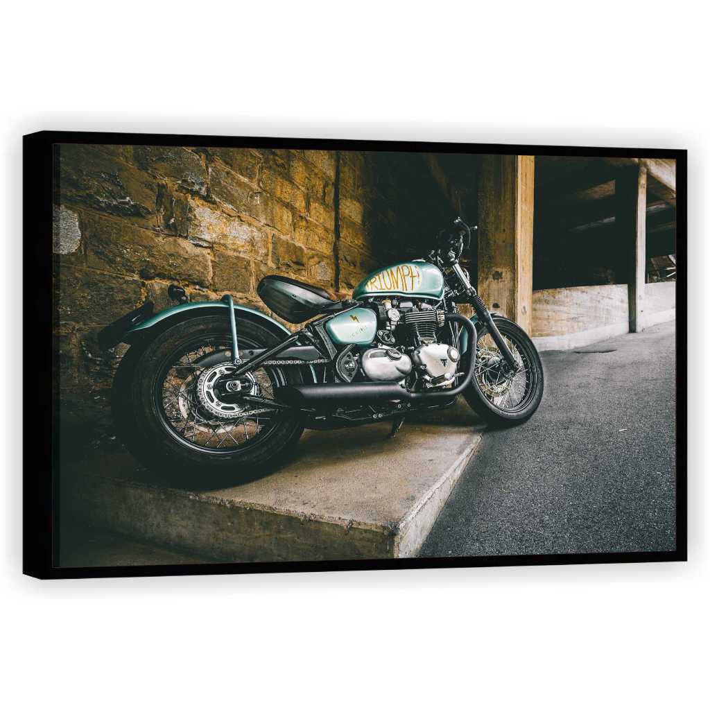 Quadro Decorativo Motocicletas Vintage Bar Churrasco Gourmet Área Decorações Tela Canvas Filete G1