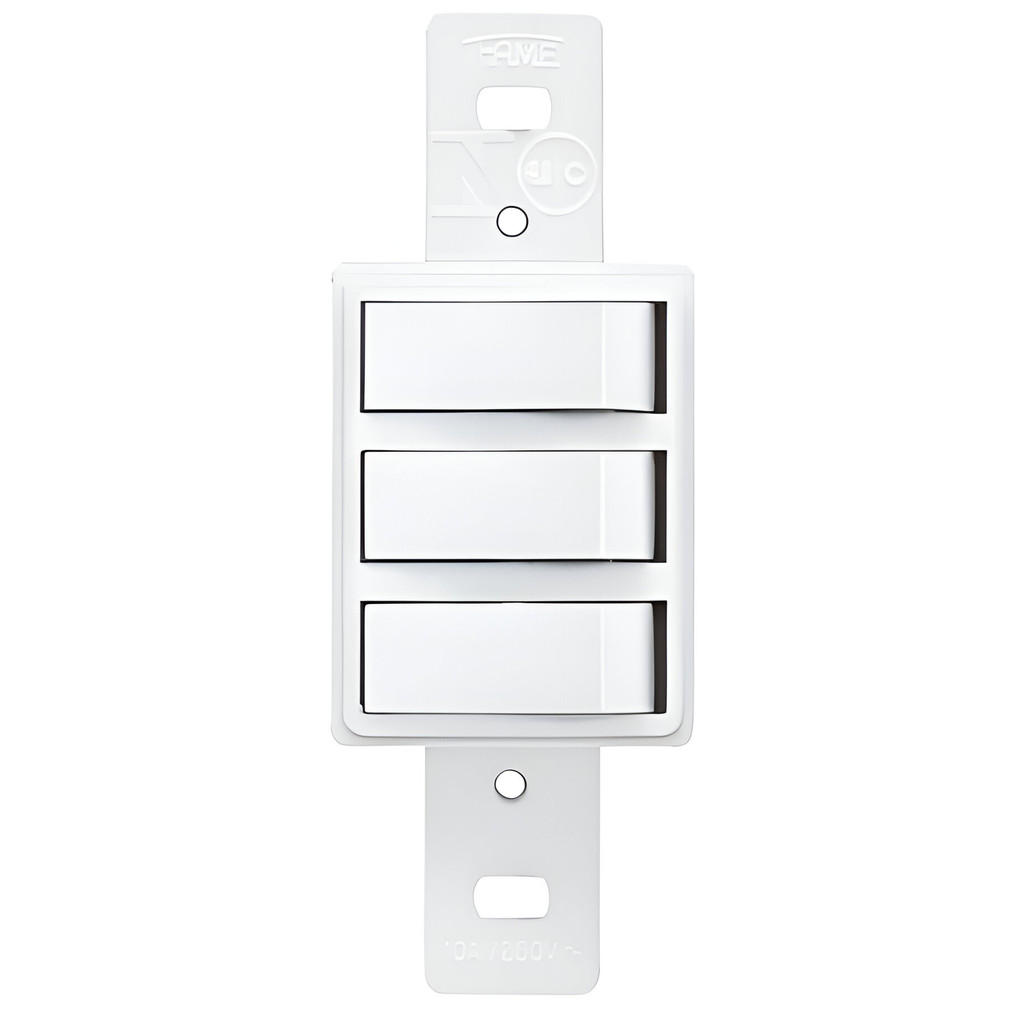 Modulo 3 interruptores paralelos fame blanc