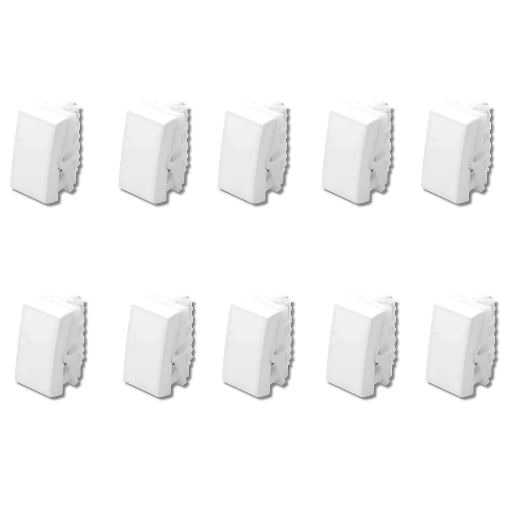 10 Interruptor Paralelo 16A Modulare/Evidence/ Blanc+ 3Way - FAME